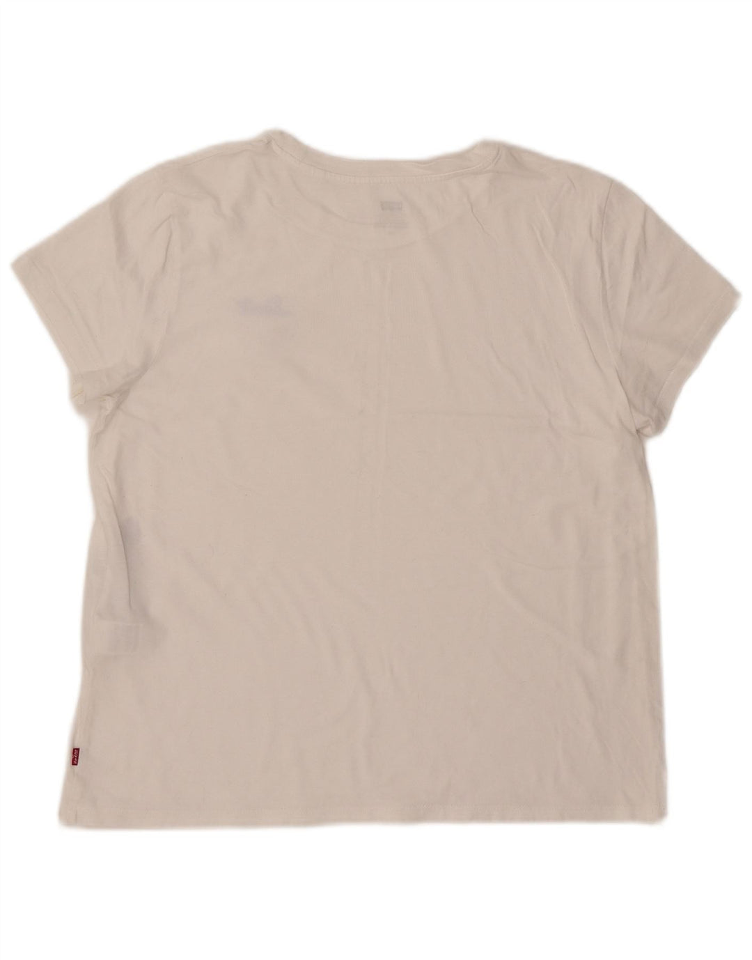 Camiseta feminina LEVI'S UK 14 grande algodão branco