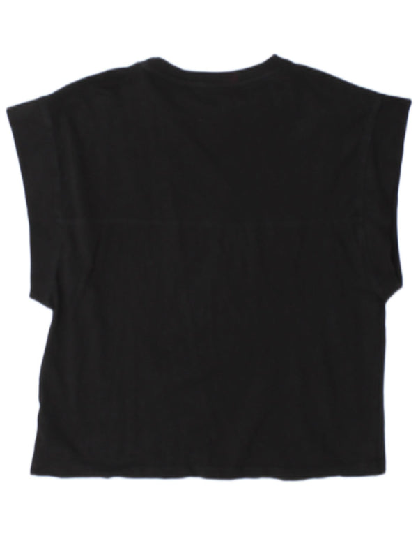 Camiseta feminina Zara UK 14 médio preto