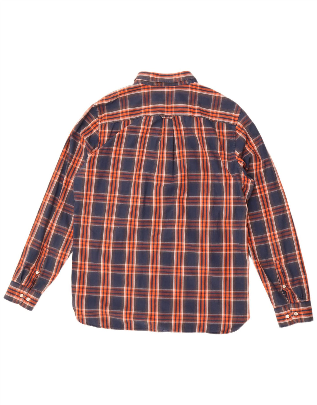 Camisa masculina de flanela Superdry 2XL algodão xadrez azul marinho