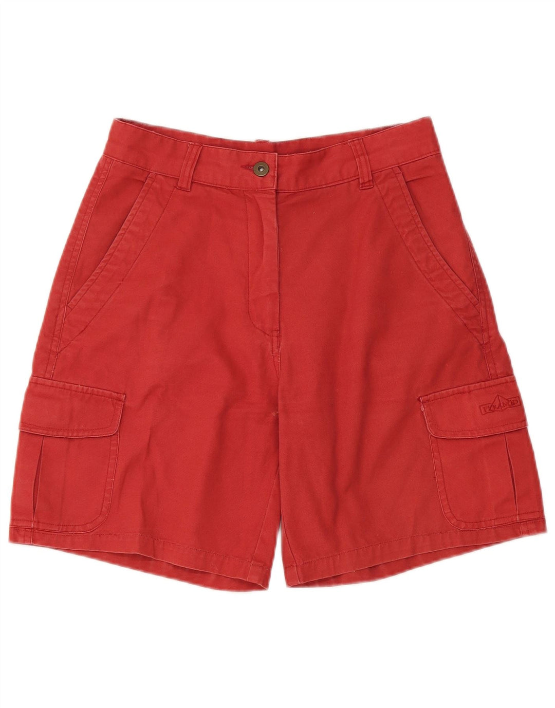 Shorts cargo feminino PYRAMID IT 44 médio W28 algodão vermelho
