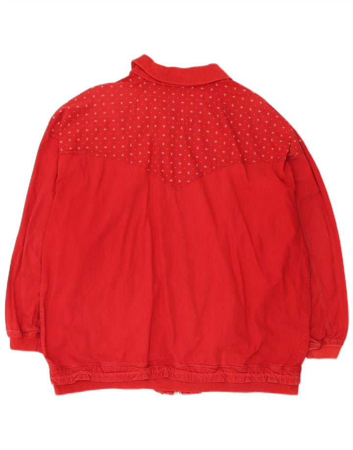 Belfe & Belfe Jaqueta Bomber Feminina Oversized IT 44 Médio Vermelho
