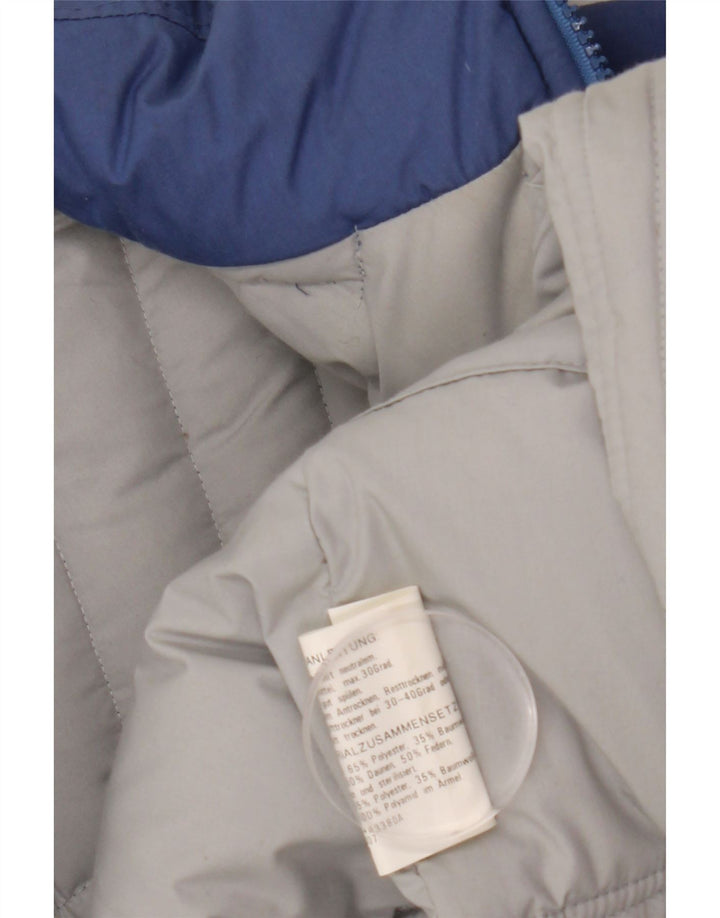 Jaqueta acolchoada masculina VINTAGE IT 48 poliéster azul médio