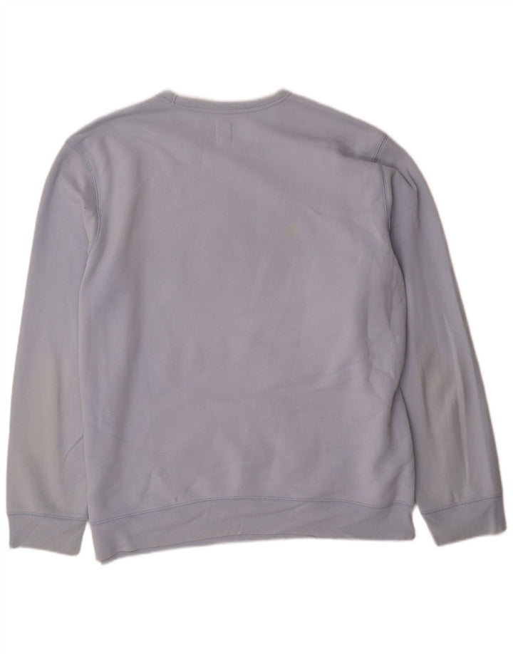 Moletom gráfico masculino Gap Jumper XL azul algodão