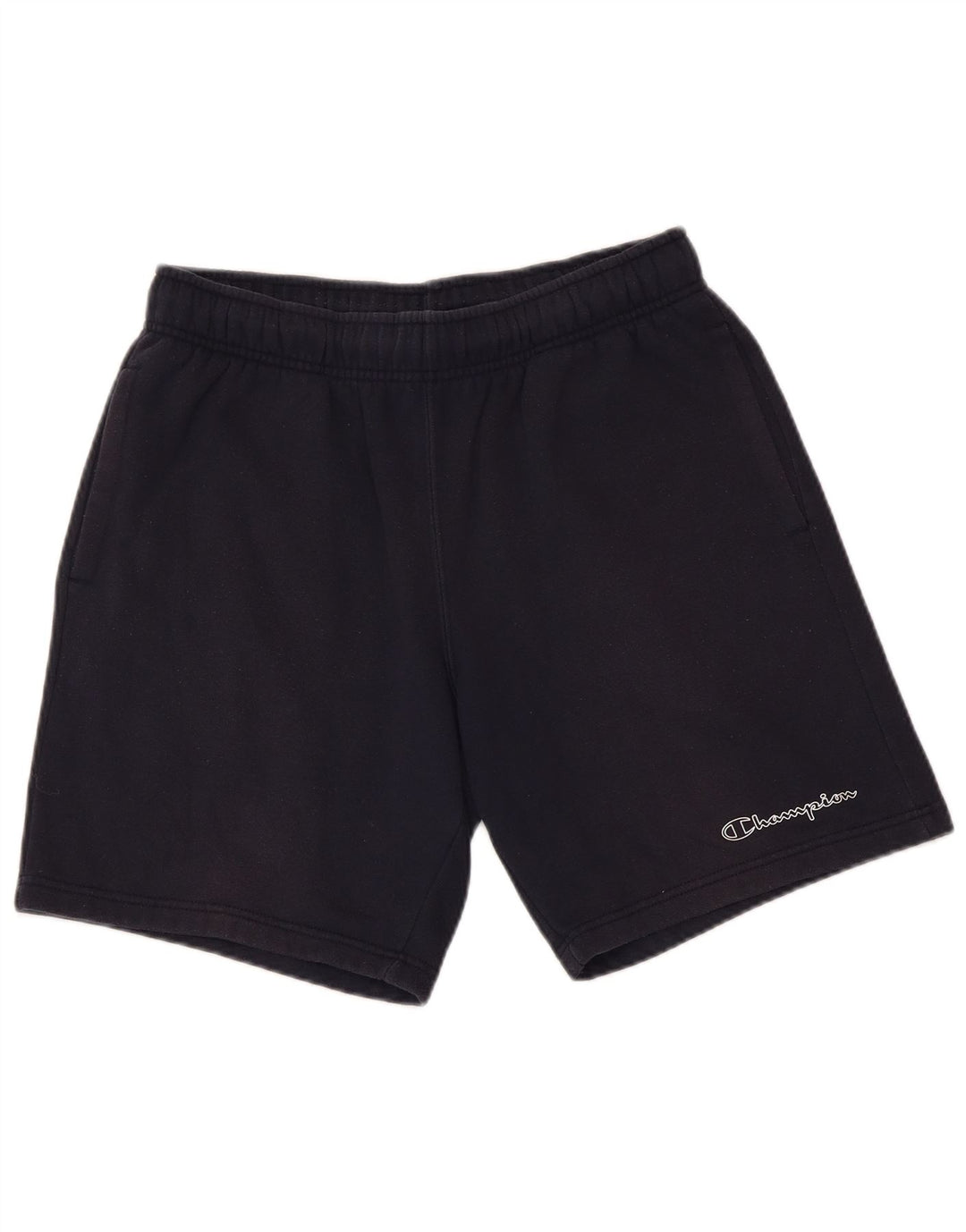 Shorts esportivos masculinos Champion médio algodão azul marinho