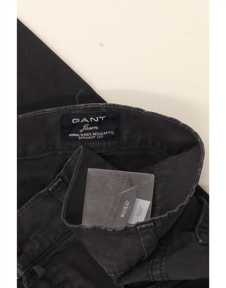 Gant Masculino Jason Regular Fit Straight Jeans W32 L32 Algodão Cinza