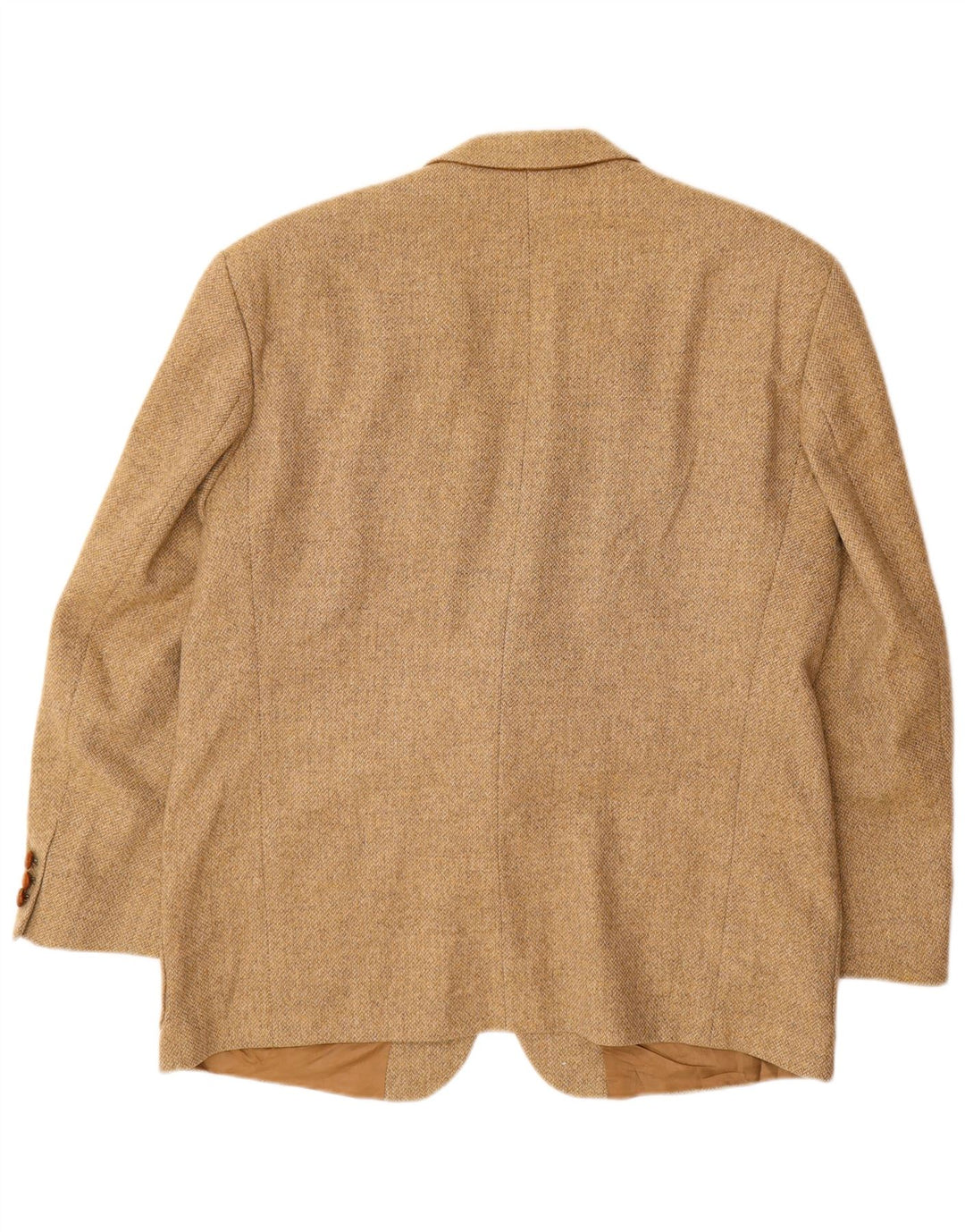 PLACE VENDOME Jaqueta blazer masculina de 2 botões Reino Unido 40 Lã bege grande