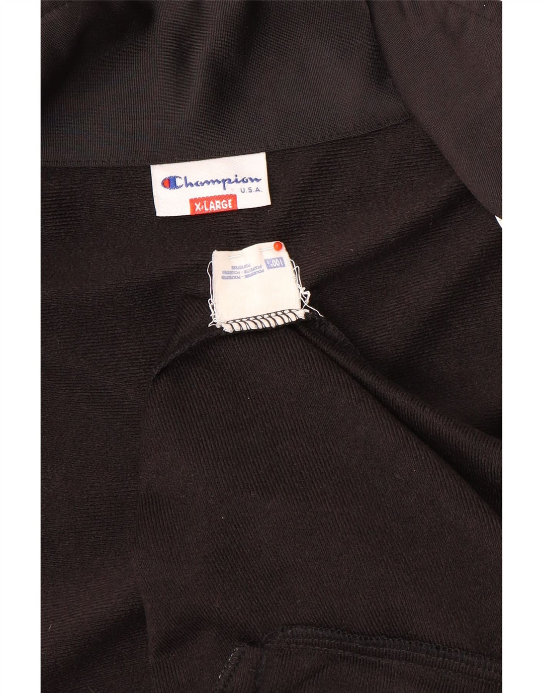 Jaqueta Champion masculina com agasalho gráfico XL preto colorblock