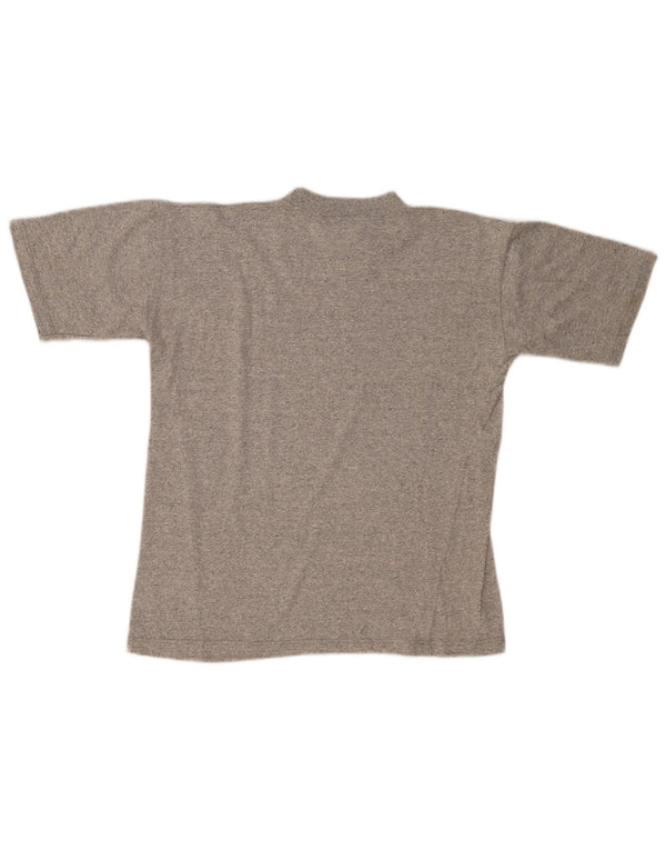 Asics Mens T-Shirt Top Medium Grey Flecked Cotton