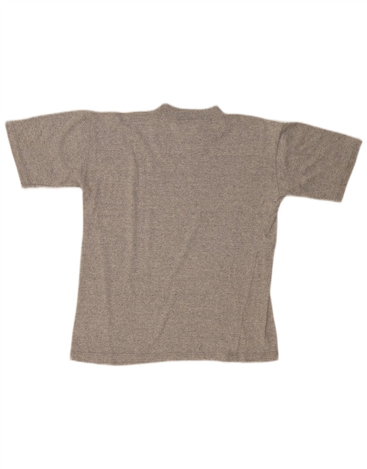 Camiseta masculina Asics Top cinza médio algodão manchado