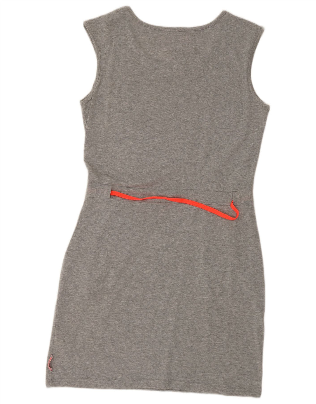 Vestido feminino Superdry com bainha sem mangas UK 14 grande poliéster cinza