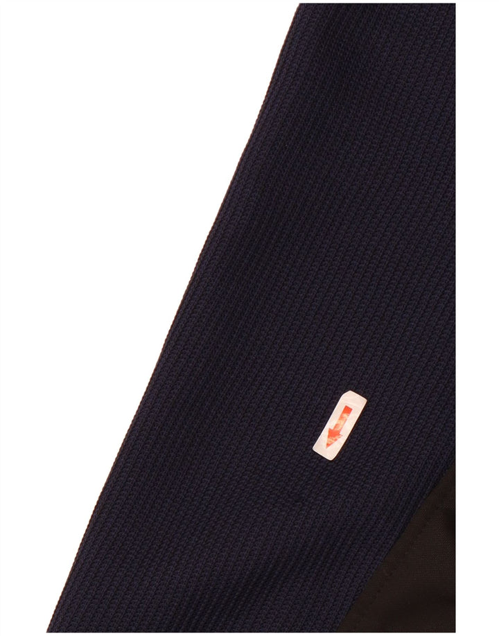Jaqueta masculina de treino Eddie Bauer grande poliéster colorblock azul marinho