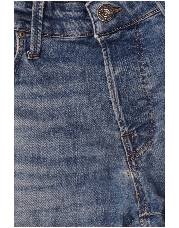 Jack & Jones Masculino GLENN Slim Jeans W32 L34 Azul Algodão