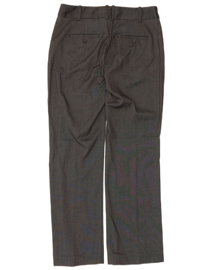 Calça Chino Reta Feminina Zara EU 40 Médio W30 L30 Poliéster Cinza