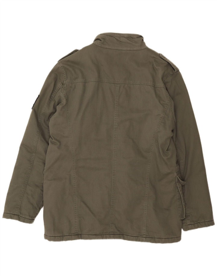 Jaqueta militar masculina Muchmore UK 42 XL algodão cáqui