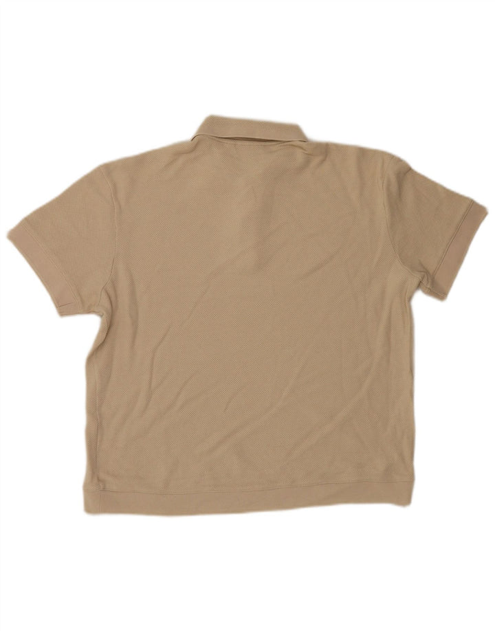 Camisa polo masculina Calvin Klein bege médio