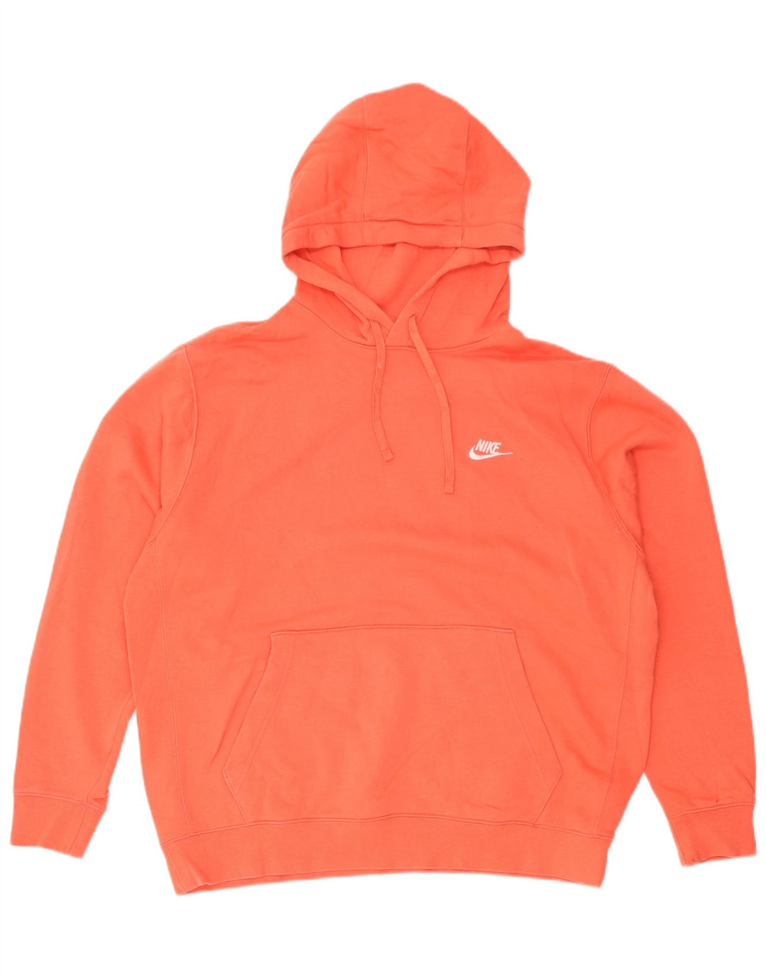 Nike Mens Hoodie Jumper XL Laranja Algodão