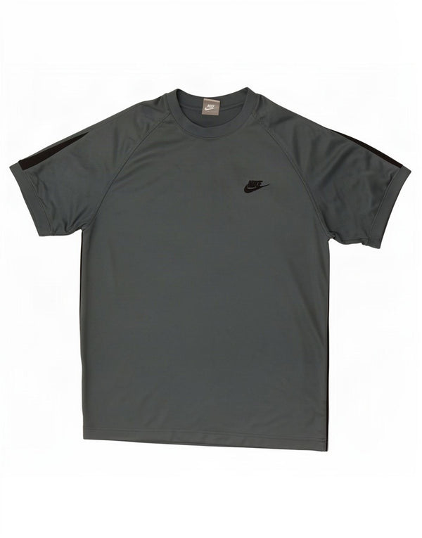 Camiseta masculina Nike Top médio verde colorblock poliéster