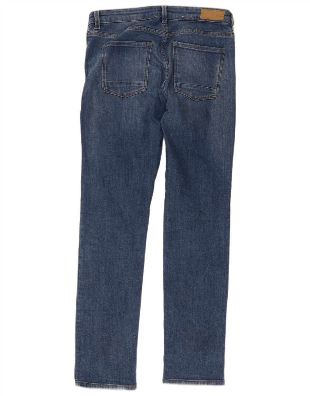 Calça jeans reta feminina Esprit W30 L32 algodão azul