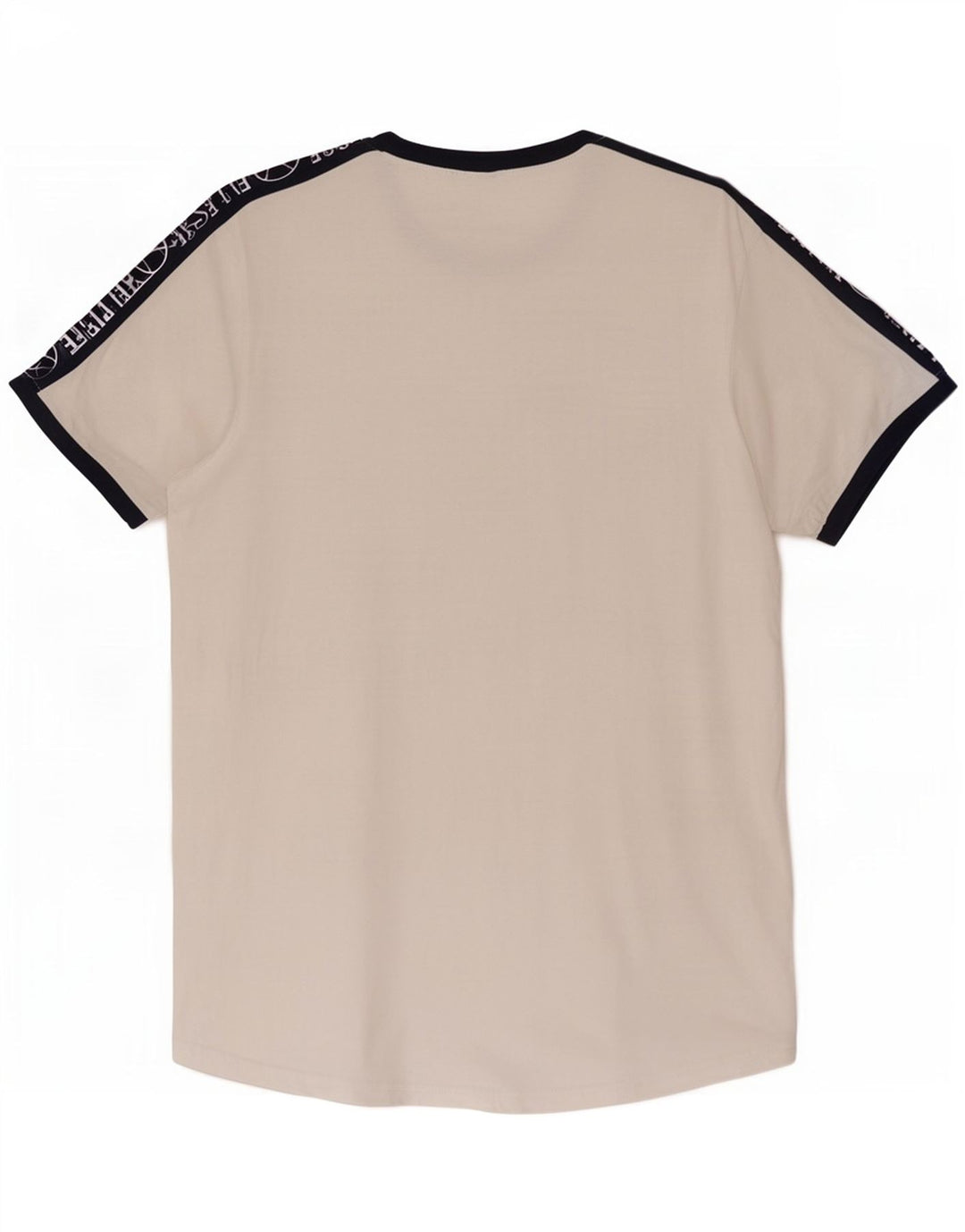 Ellesse Camiseta masculina gráfica Top médio branco colorblock
