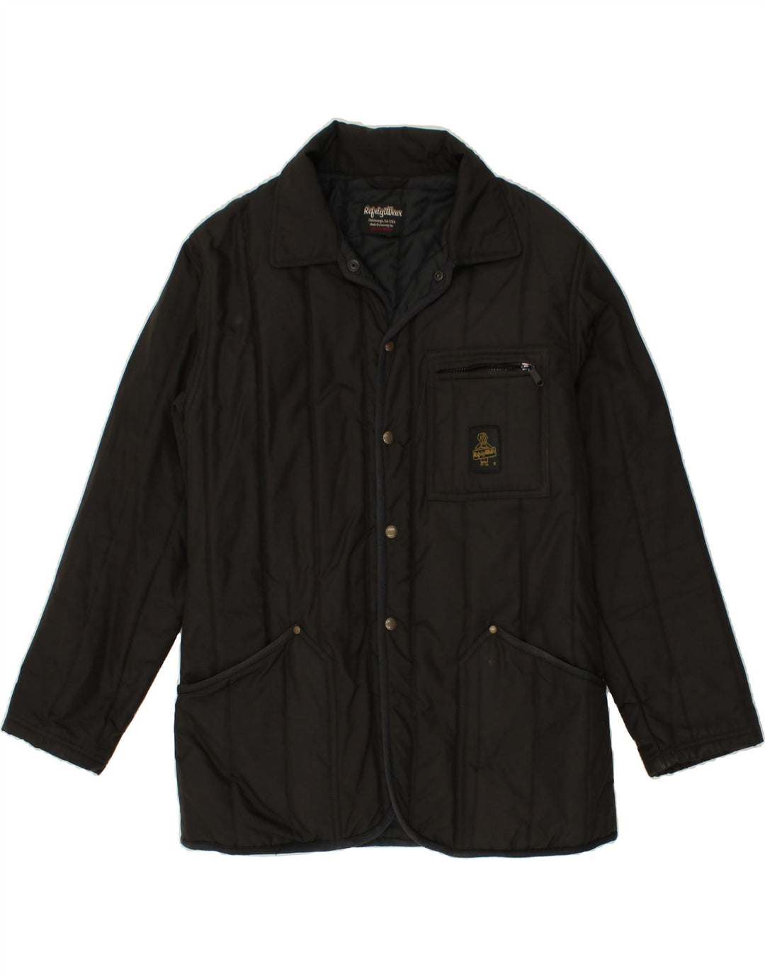 Jaqueta acolchoada masculina REFRIGIWEAR UK 44 2XL poliéster preto