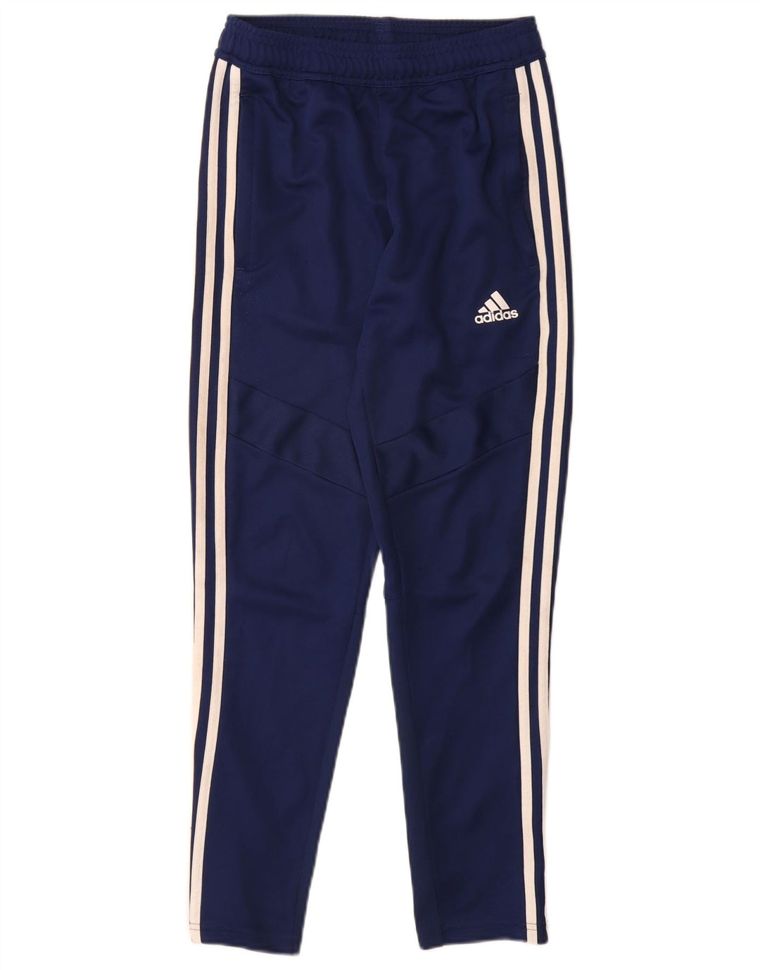 Calças de treino ADIDAS Menino Climacool 11-12 anos azul marinho poliéster
