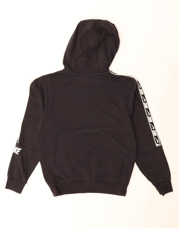 Nike masculino solto ajuste gráfico padrão moletom com capuz XS algodão preto