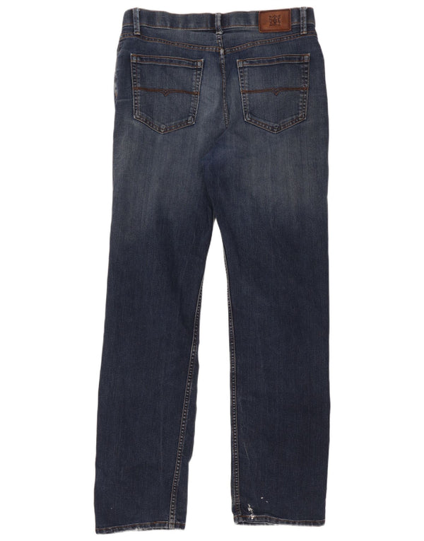 Jeans retos masculinos Marks & Spencer W34 L33 algodão azul