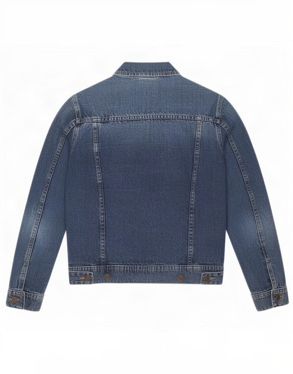 Jaqueta jeans feminina Zara UK 10 algodão azul pequeno