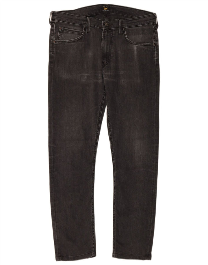 LEE Mens Luke Slim Jeans W32 L28 Grey Cotton