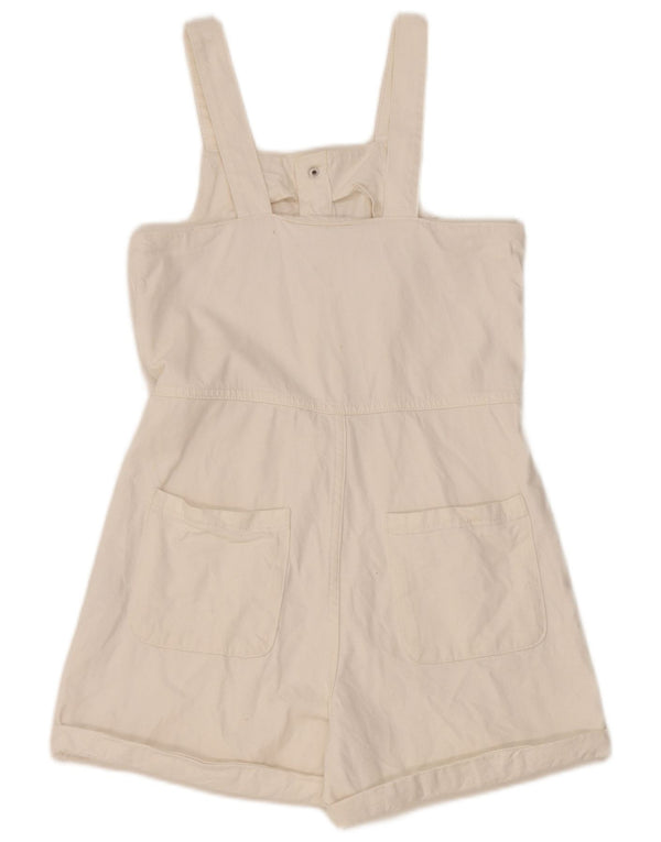 Macacão jeans feminino Zara 13-14 anos algodão branco