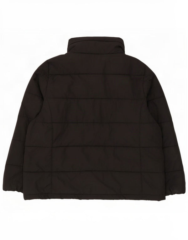 Jaqueta feminina acolchoada com capuz Marks & Spencer UK 22 3XL poliéster preto