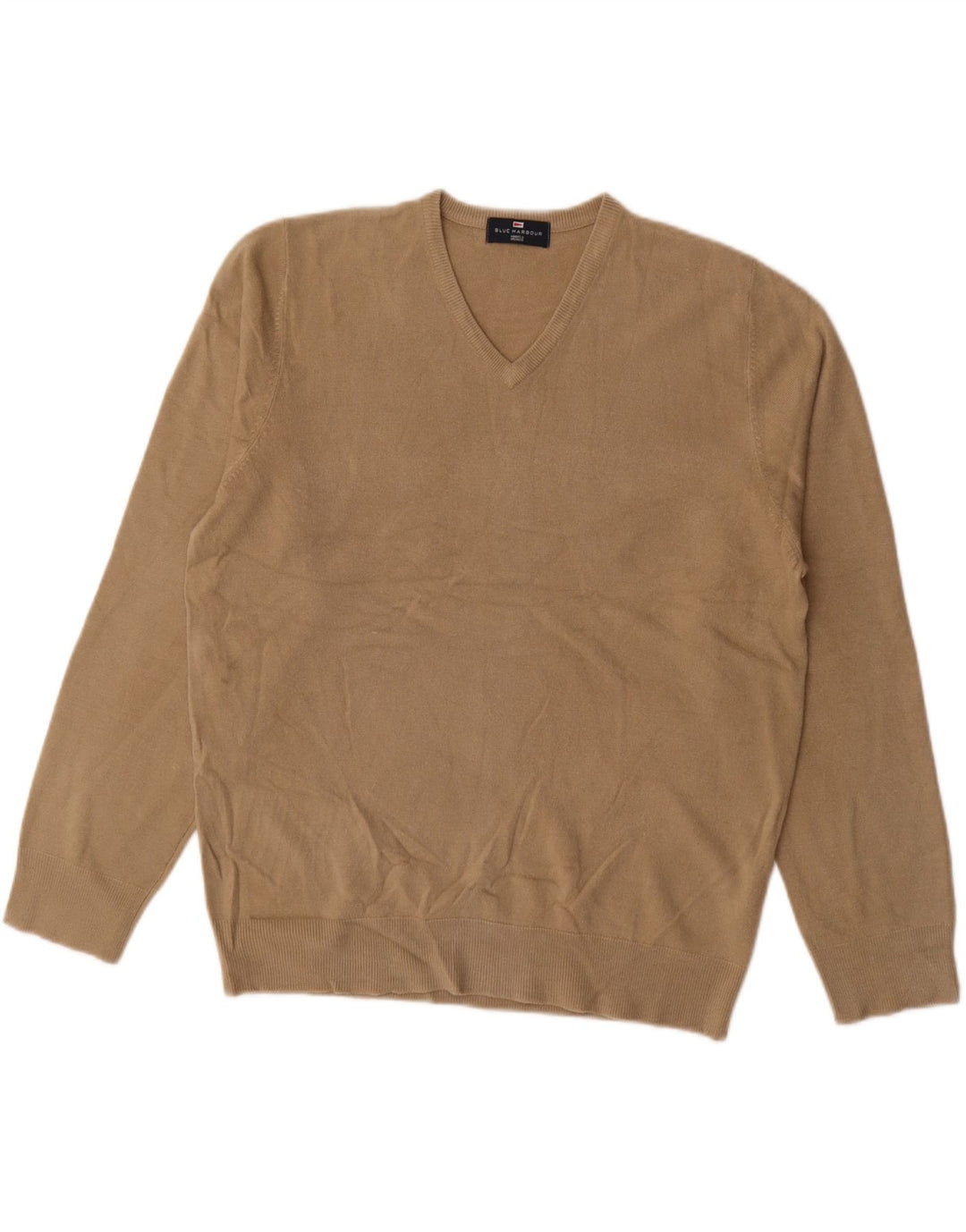 Suéter masculino MARKS & SPENCER com decote em V Reino Unido 41/43 grande bege