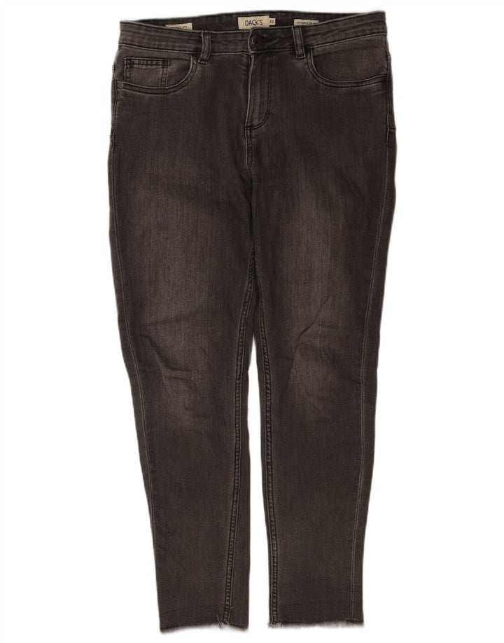 Calça jeans skinny feminina Dack's IT 46 grande W30 L26 cinza