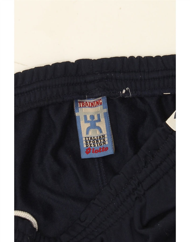Calça esportiva masculina Lotto com estampa gráfica média azul marinho colorblock