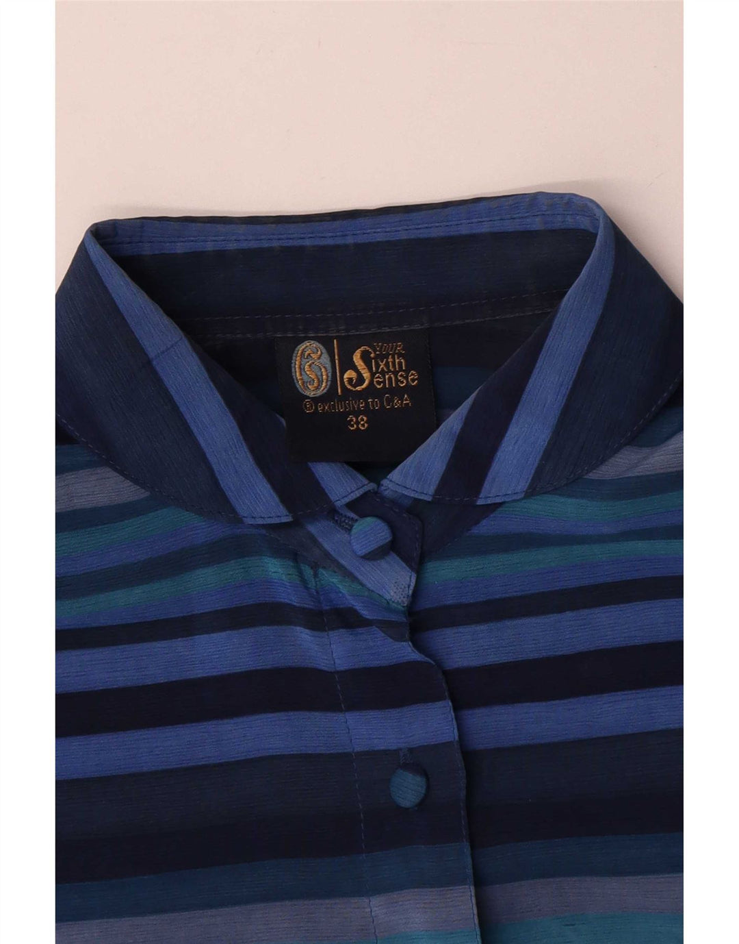 Blusa feminina Your Sixth Sense EU 38 poliéster listrado azul médio