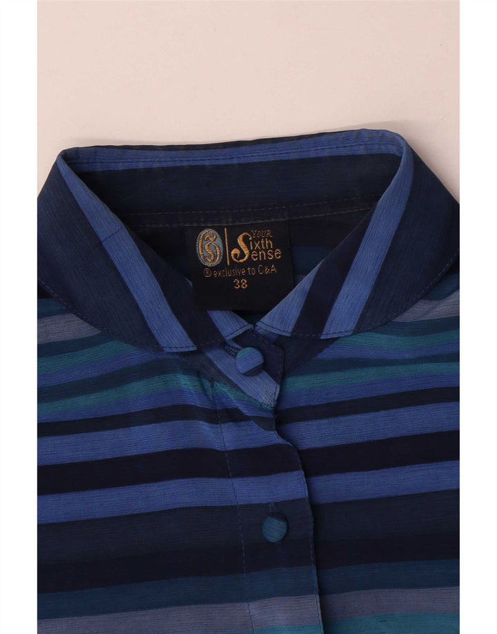 Blusa feminina Your Sixth Sense EU 38 poliéster listrado azul médio