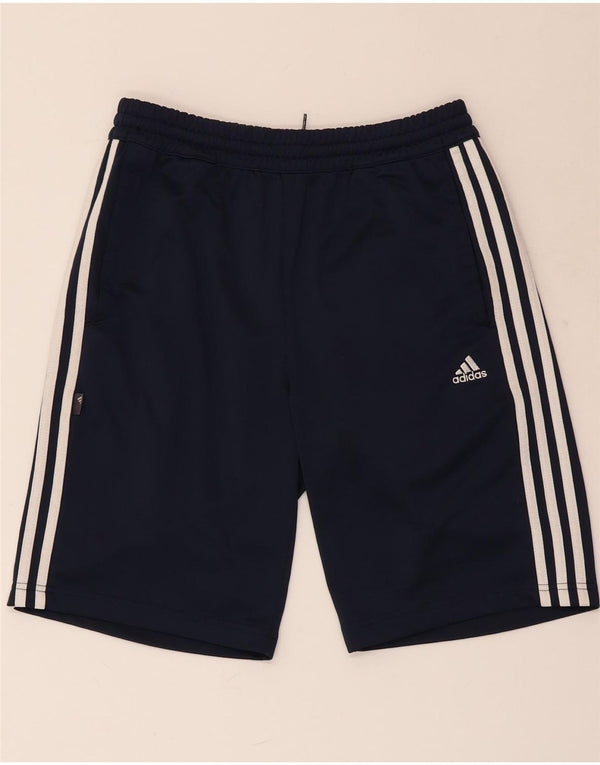 ADIDAS Mens Sport Shorts Médio Azul Marinho Poliéster