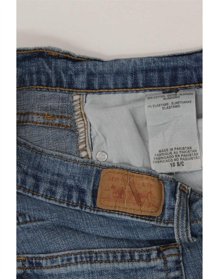 Calça jeans feminina Levi's 529 Curvy Bootcut US 10 grande W30 L29 azul algodão