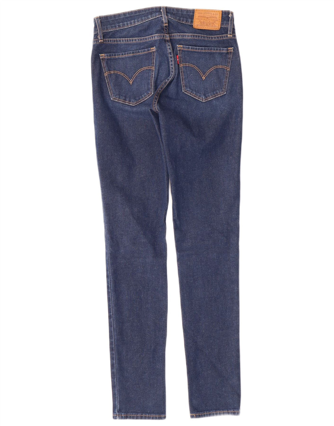 Calça jeans feminina LEVI'S 711 skinny W25 L28 azul algodão
