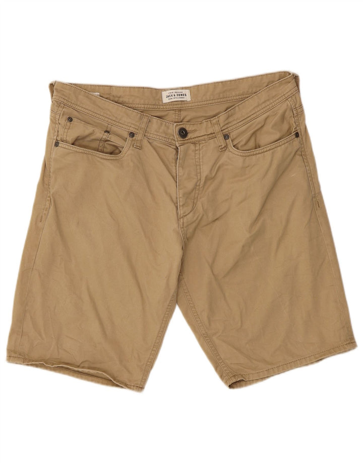 Jack & Jones Mens Casual Shorts Grande W36 Algodão Bege