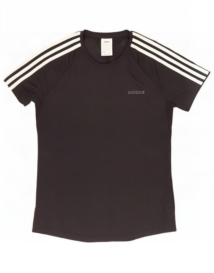 Camiseta Adidas Climalite Feminina Top UK 12/14 Médio Preto Poliéster