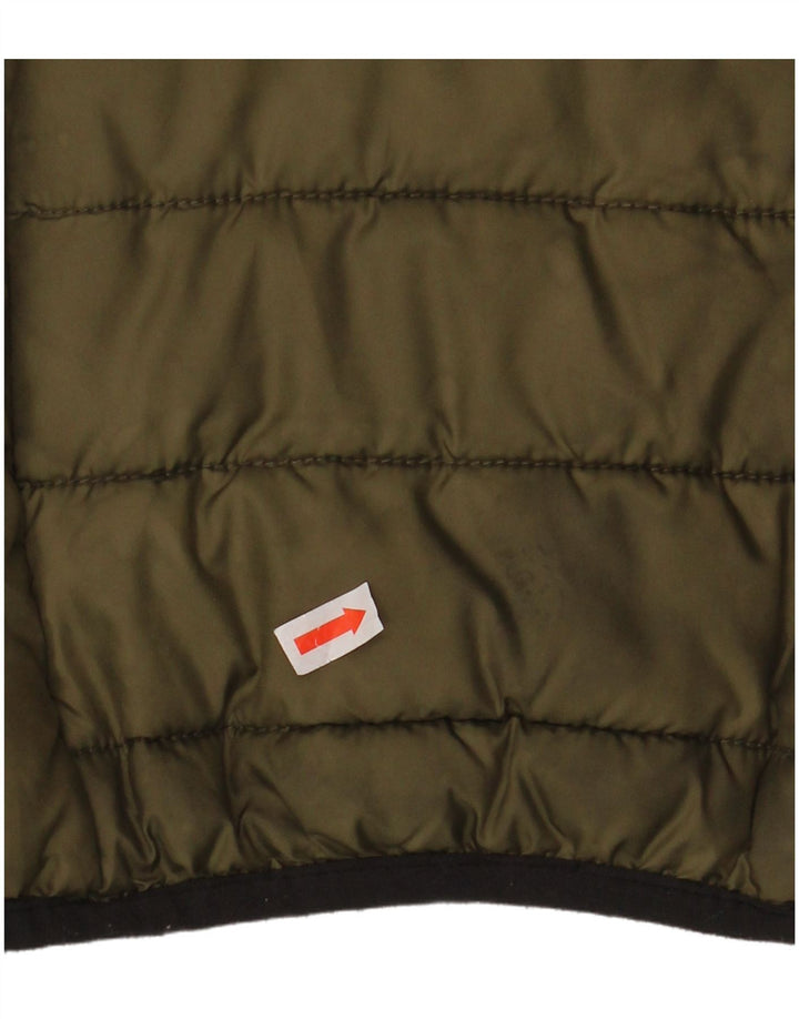 Jaqueta acolchoada masculina Ellesse UK 36 poliéster cáqui pequeno