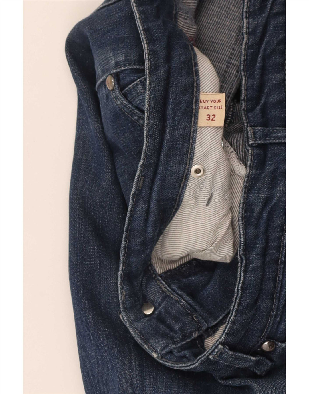 Marlboro Classics Calça Jeans Feminina Slim W32 L30 Azul Marinho Algodão