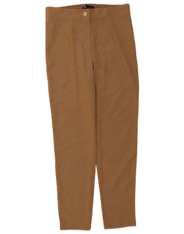 Zara Calça feminina casual slim grande W30 L28 marrom
