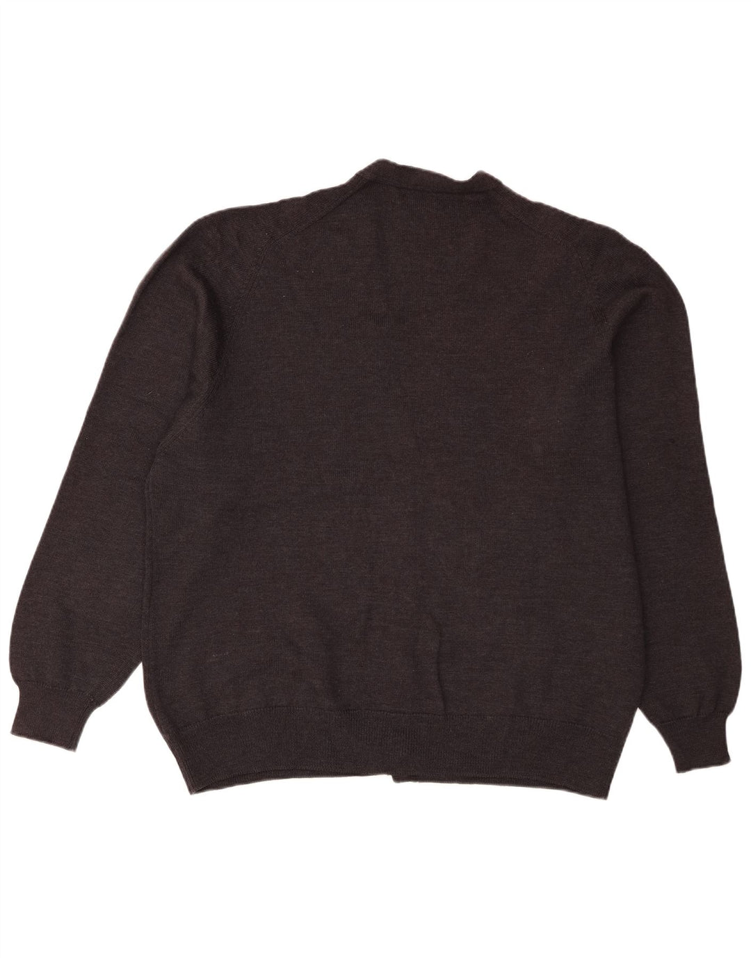 Suéter cardigã feminino grande Pringle IT 46 grande lã de carneiro preta