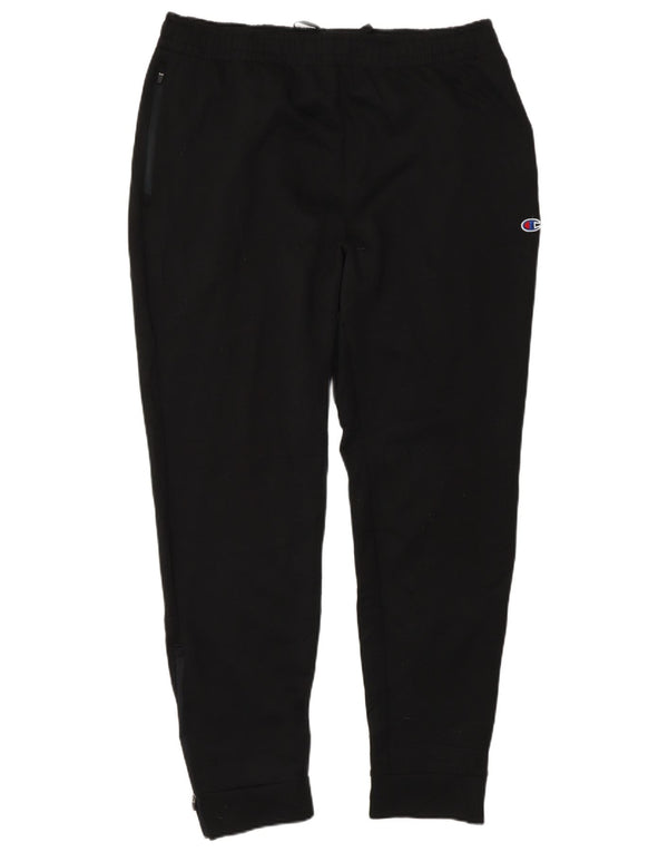Calça esportiva masculina Champion Joggers grande poliéster preto
