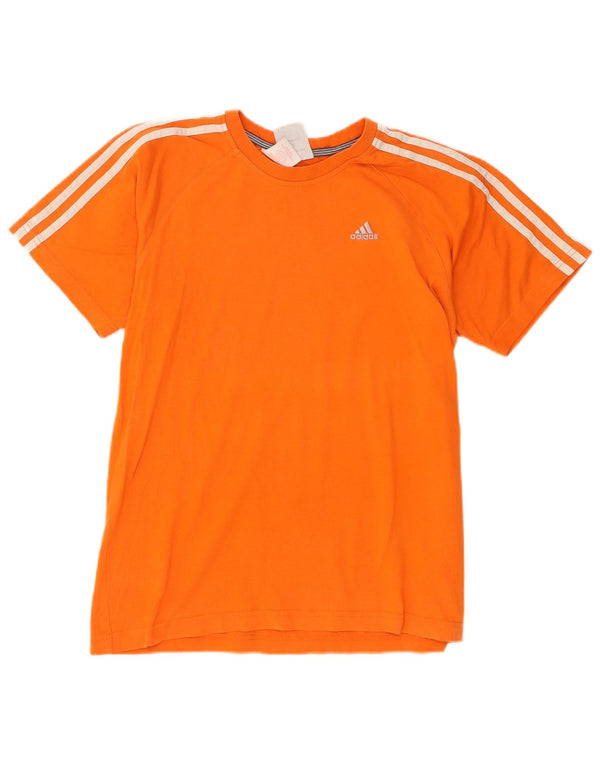 Camiseta Adidas Menino Top 15-16 Anos XL Laranja Algodão Esportivo