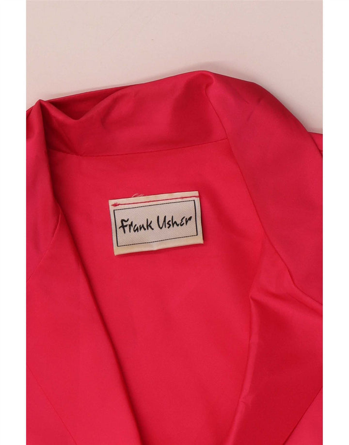Blusa feminina de manga comprida Frank Usher IT 44 poliéster rosa médio