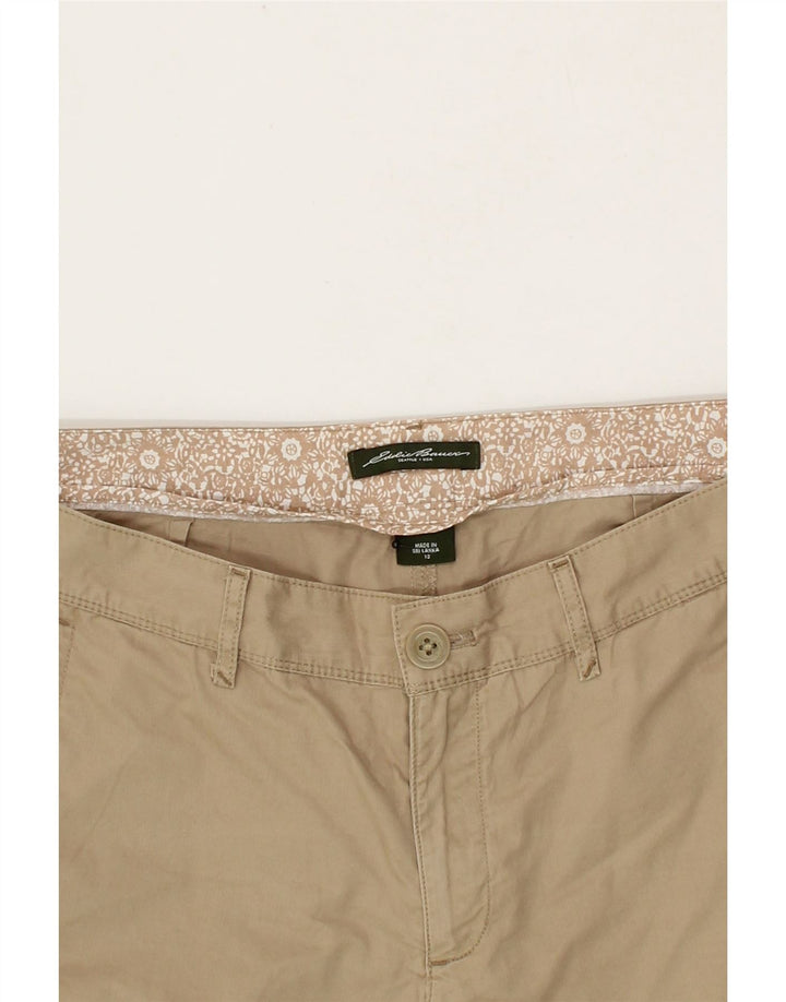 EDDIE BAUER Womens Chino Shorts US 12 Large W34  Beige Cotton Vintage Eddie Bauer and Second-Hand Eddie Bauer from Messina Hembry 
