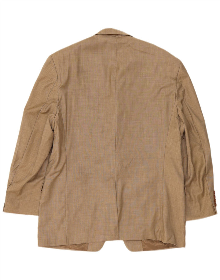 Jaqueta Blazer Masculina Ralph Lauren com 2 Botões UK 42 Lã Bege Grande